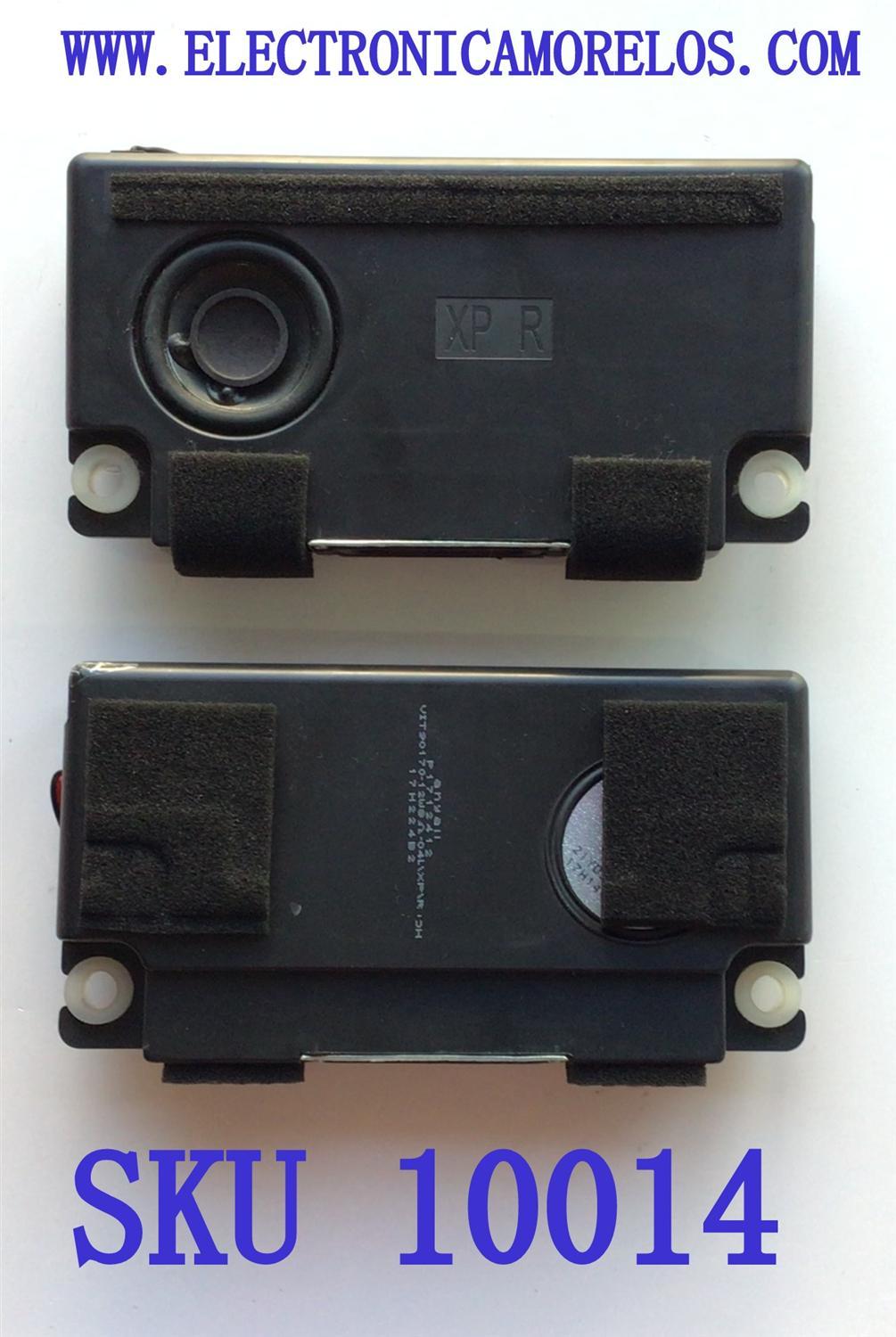 KIT DE BOCINAS PARA TV SHARP (2 PZ) / NUMERO DE PARTE GD01-170700250 / VIT90170-12W 8Ω-04R/XP/ROH / 17H244B2 / P1712412 / MODELO LC-55P6000U	